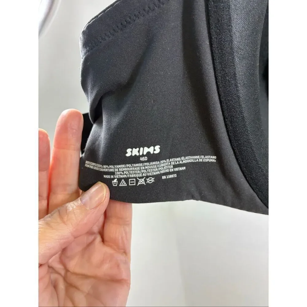 SKIMS NWT T-Shirt Bra in Onyx Size 46D - Picture 7 of 8